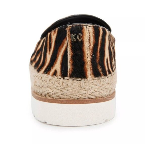 Kenneth Cole Jaxx Zebra Loafer Womens 7 Leather Calf Hair Espadrille - Picture 4 of 8